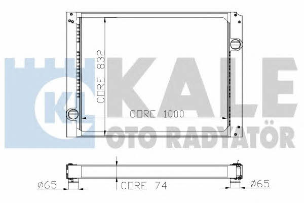 Kale Oto Radiator 262700 Радіатор охолодження двигуна 262700: Купити в Україні - Добра ціна на EXIST.UA!