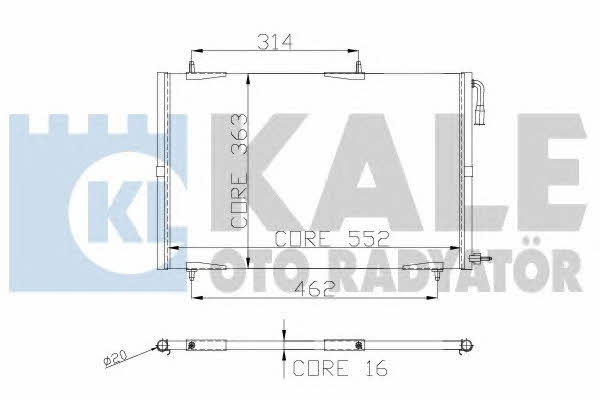 Kale Oto Radiator 248300 Радіатор кондиціонера (Конденсатор) 248300: Купити в Україні - Добра ціна на EXIST.UA!