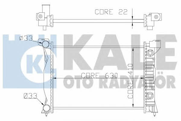 Kale Oto Radiator 352900 Радіатор охолодження двигуна 352900: Приваблива ціна - Купити в Україні на EXIST.UA!