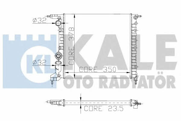 Kale Oto Radiator 146700 Радіатор охолодження двигуна 146700: Купити в Україні - Добра ціна на EXIST.UA!