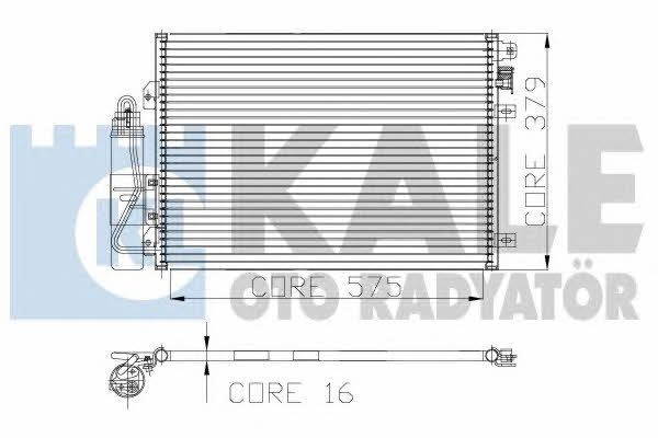Kale Oto Radiator 128200 Радіатор кондиціонера (Конденсатор) 128200: Купити в Україні - Добра ціна на EXIST.UA!