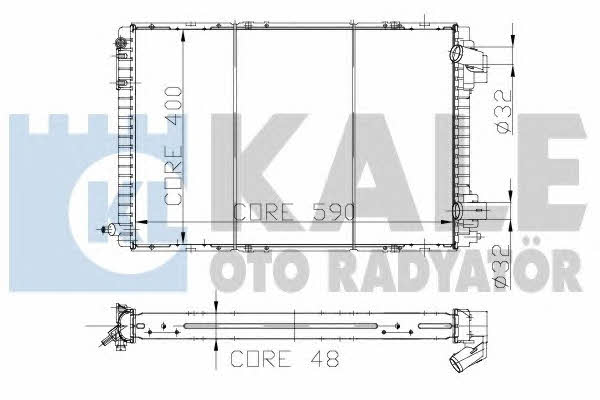 Kale Oto Radiator 146600 Радіатор охолодження двигуна 146600: Купити в Україні - Добра ціна на EXIST.UA!