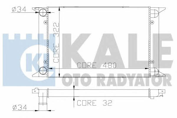 Kale Oto Radiator 139000 Радіатор охолодження двигуна 139000: Приваблива ціна - Купити в Україні на EXIST.UA!