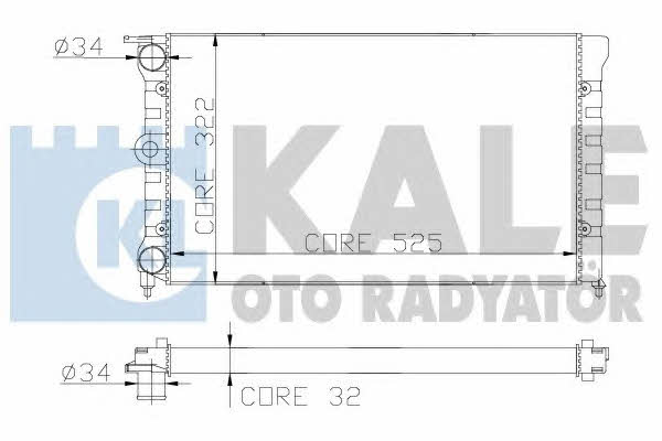 Kale Oto Radiator 139200 Радіатор охолодження двигуна 139200: Купити в Україні - Добра ціна на EXIST.UA!