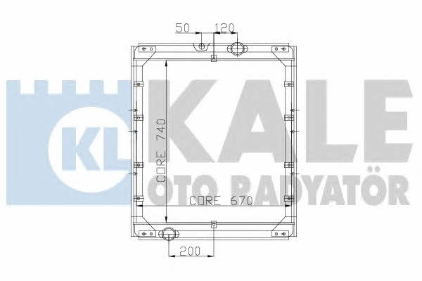 Kale Oto Radiator 165500 Радіатор охолодження двигуна 165500: Купити в Україні - Добра ціна на EXIST.UA!