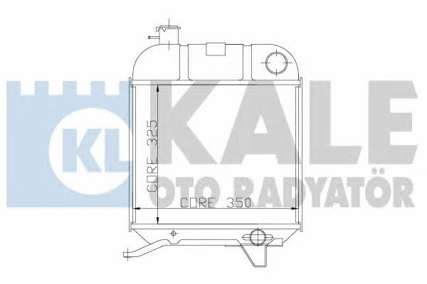 Kale Oto Radiator 163600 Радіатор охолодження двигуна 163600: Купити в Україні - Добра ціна на EXIST.UA!