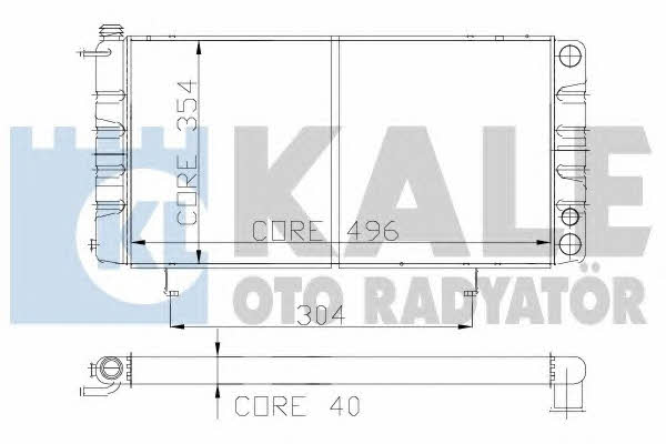 Kale Oto Radiator 138600 Радіатор охолодження двигуна 138600: Купити в Україні - Добра ціна на EXIST.UA!
