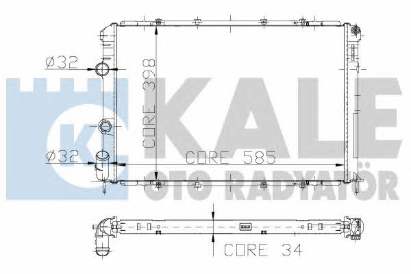 Kale Oto Radiator 128000 Радіатор охолодження двигуна 128000: Купити в Україні - Добра ціна на EXIST.UA!