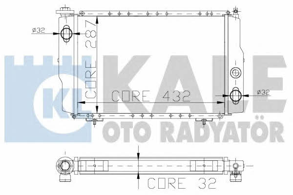 Kale Oto Radiator 129800 Радіатор охолодження двигуна 129800: Купити в Україні - Добра ціна на EXIST.UA!