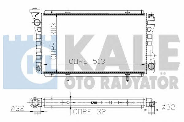 Kale Oto Radiator 159100 Радіатор охолодження двигуна 159100: Купити в Україні - Добра ціна на EXIST.UA!
