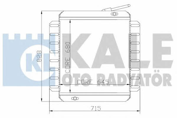 Kale Oto Radiator 131100 Радіатор охолодження двигуна 131100: Купити в Україні - Добра ціна на EXIST.UA!