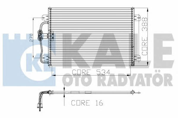 Kale Oto Radiator 128100 Радіатор кондиціонера (Конденсатор) 128100: Купити в Україні - Добра ціна на EXIST.UA!