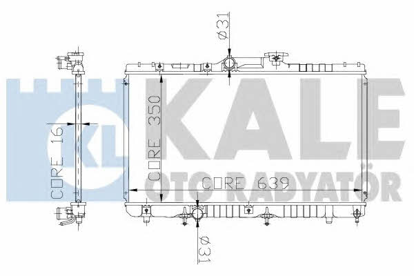 Kale Oto Radiator 136600 Радіатор охолодження двигуна 136600: Купити в Україні - Добра ціна на EXIST.UA!