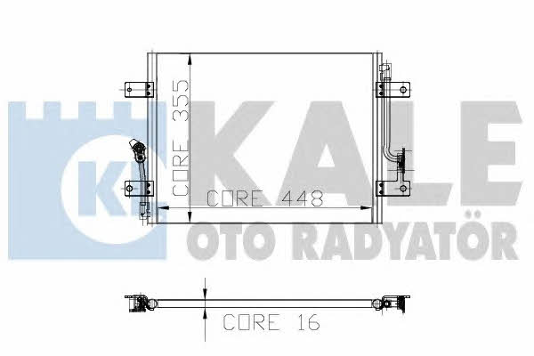 Kale Oto Radiator 152300 Радіатор кондиціонера (Конденсатор) 152300: Купити в Україні - Добра ціна на EXIST.UA!