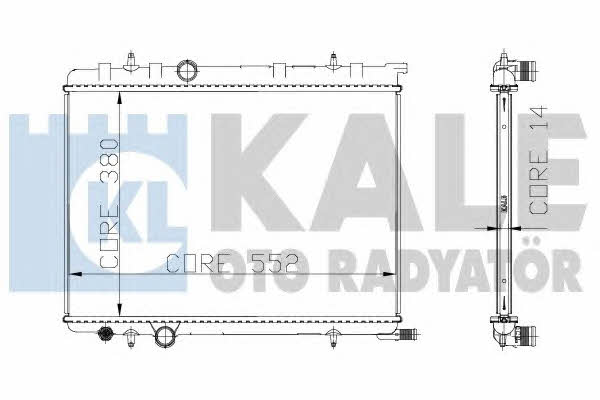 Kale Oto Radiator 216999 Радіатор охолодження двигуна 216999: Купити в Україні - Добра ціна на EXIST.UA!