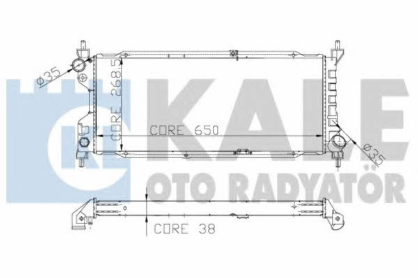 Kale Oto Radiator 156000 Радіатор охолодження двигуна 156000: Приваблива ціна - Купити в Україні на EXIST.UA!