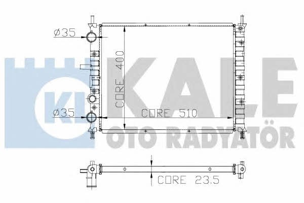 Kale Oto Radiator 231200 Радіатор охолодження двигуна 231200: Купити в Україні - Добра ціна на EXIST.UA!