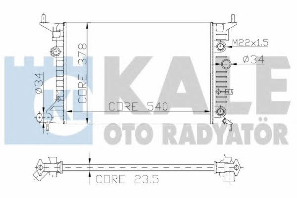 Kale Oto Radiator 151200 Радіатор охолодження двигуна 151200: Купити в Україні - Добра ціна на EXIST.UA!