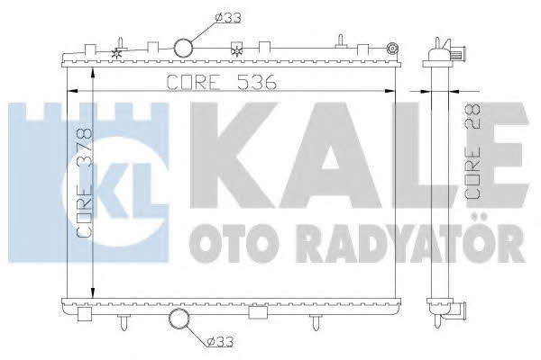 Kale Oto Radiator 352500 Радіатор охолодження двигуна 352500: Купити в Україні - Добра ціна на EXIST.UA!