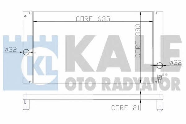 Kale Oto Radiator 352800 Радіатор охолодження двигуна 352800: Купити в Україні - Добра ціна на EXIST.UA!