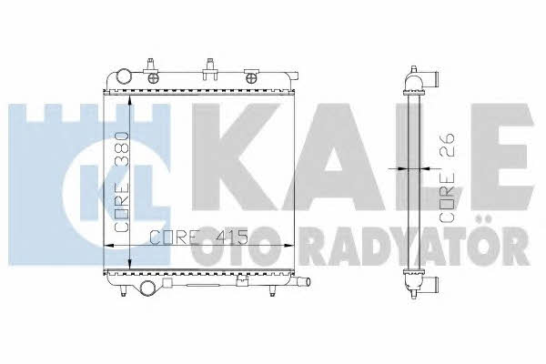 Kale Oto Radiator 285200 Радіатор охолодження двигуна 285200: Купити в Україні - Добра ціна на EXIST.UA!