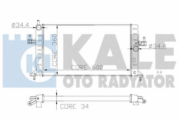 Kale Oto Radiator 179700 Радіатор охолодження двигуна 179700: Купити в Україні - Добра ціна на EXIST.UA!