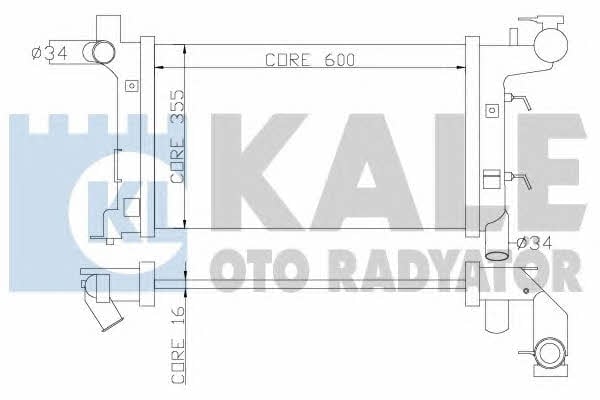 Kale Oto Radiator 352700 Радіатор охолодження двигуна 352700: Купити в Україні - Добра ціна на EXIST.UA!