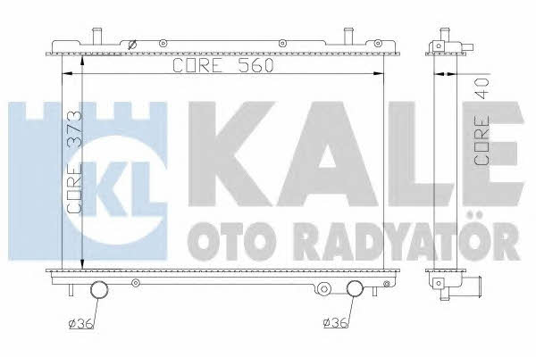 Kale Oto Radiator 368400 Радіатор охолодження двигуна 368400: Приваблива ціна - Купити в Україні на EXIST.UA!