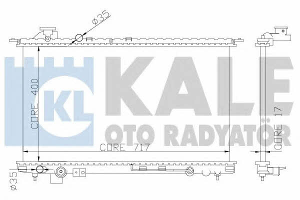 Kale Oto Radiator 369300 Радіатор охолодження двигуна 369300: Купити в Україні - Добра ціна на EXIST.UA!