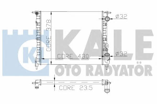 Kale Oto Radiator 161700 Радіатор охолодження двигуна 161700: Купити в Україні - Добра ціна на EXIST.UA!