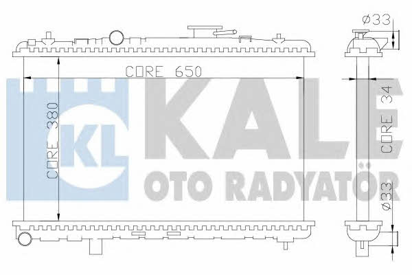 Kale Oto Radiator 369200 Радіатор охолодження двигуна 369200: Купити в Україні - Добра ціна на EXIST.UA!
