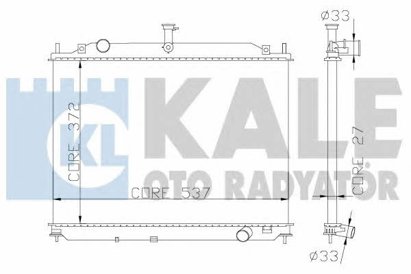 Kale Oto Radiator 369500 Радіатор охолодження двигуна 369500: Купити в Україні - Добра ціна на EXIST.UA!