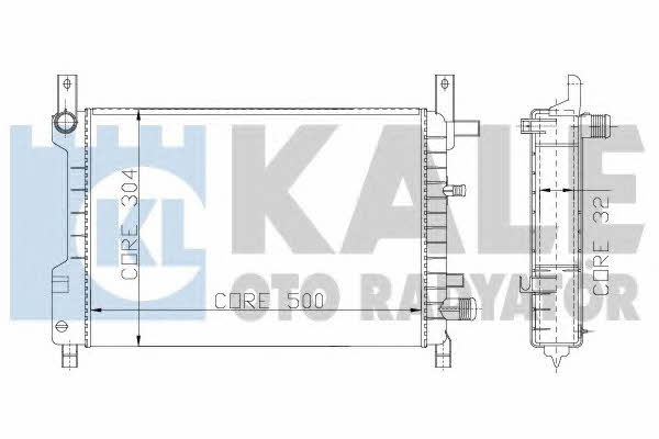 Kale Oto Radiator 146000 Радіатор охолодження двигуна 146000: Купити в Україні - Добра ціна на EXIST.UA!