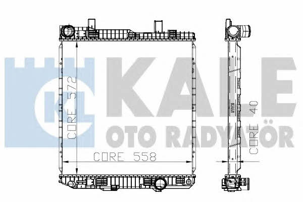 Kale Oto Radiator 310400 Радіатор охолодження двигуна 310400: Купити в Україні - Добра ціна на EXIST.UA!