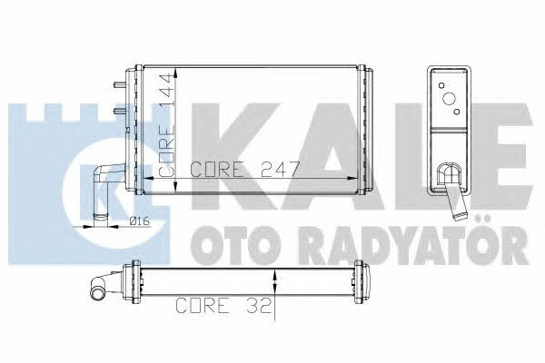 Kale Oto Radiator 271100 Радіатор опалювача салону 271100: Купити в Україні - Добра ціна на EXIST.UA!
