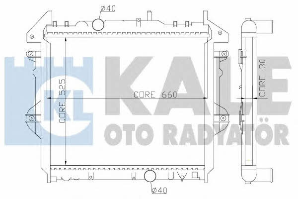 Kale Oto Radiator 352600 Радіатор охолодження двигуна 352600: Приваблива ціна - Купити в Україні на EXIST.UA!