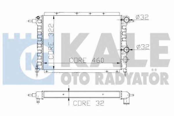 Kale Oto Radiator 162500 Радіатор охолодження двигуна 162500: Купити в Україні - Добра ціна на EXIST.UA!