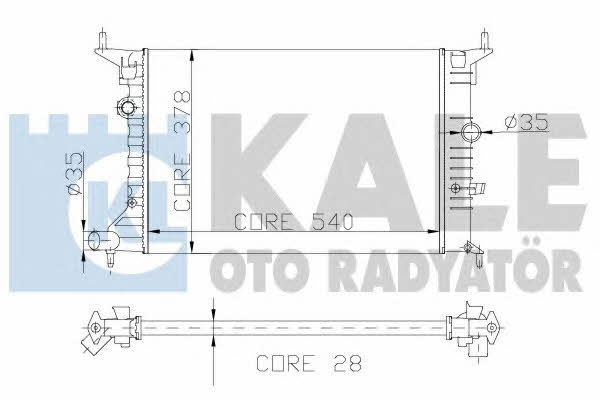 Kale Oto Radiator 177200 Радіатор охолодження двигуна 177200: Купити в Україні - Добра ціна на EXIST.UA!