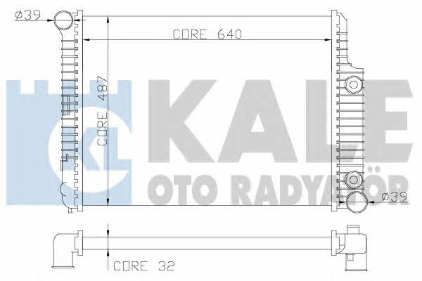 Kale Oto Radiator 352000 Радіатор охолодження двигуна 352000: Купити в Україні - Добра ціна на EXIST.UA!