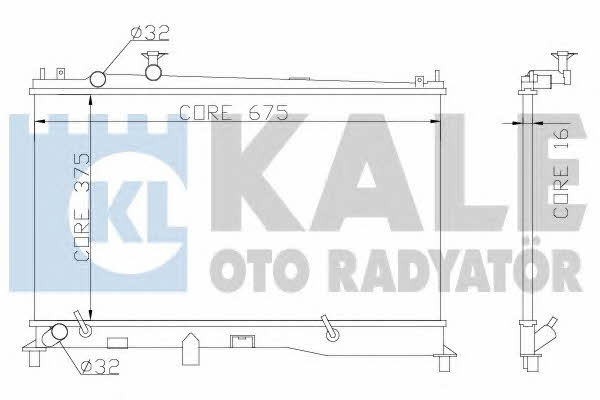 Kale Oto Radiator 360000 Радіатор охолодження двигуна 360000: Купити в Україні - Добра ціна на EXIST.UA!