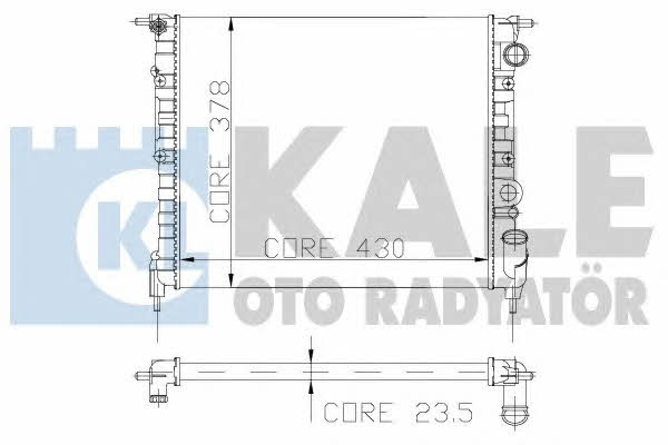 Kale Oto Radiator 108000 Радіатор охолодження двигуна 108000: Приваблива ціна - Купити в Україні на EXIST.UA!