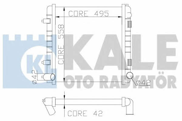 Kale Oto Radiator 350300 Радіатор охолодження двигуна 350300: Купити в Україні - Добра ціна на EXIST.UA!