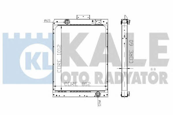 Kale Oto Radiator 304500 Радіатор охолодження двигуна 304500: Купити в Україні - Добра ціна на EXIST.UA!