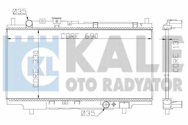 Kale Oto Radiator 359800 Радіатор охолодження двигуна 359800: Купити в Україні - Добра ціна на EXIST.UA!