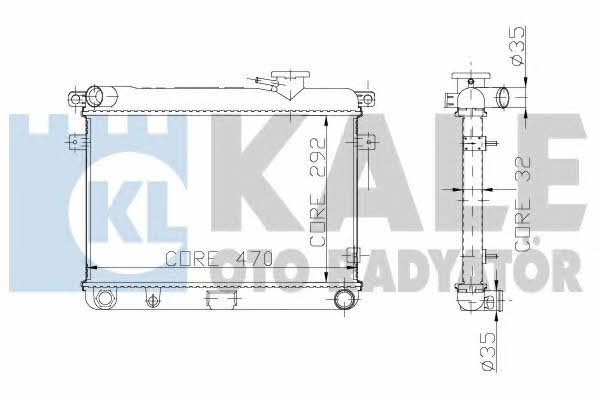 Kale Oto Radiator 229500 Радіатор охолодження двигуна 229500: Купити в Україні - Добра ціна на EXIST.UA!