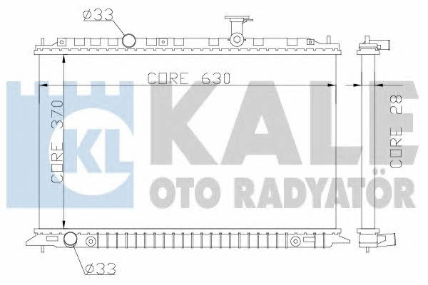 Kale Oto Radiator 359100 Радіатор охолодження двигуна 359100: Купити в Україні - Добра ціна на EXIST.UA!