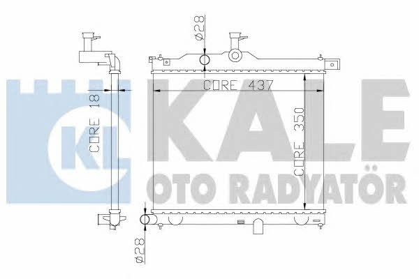 Kale Oto Radiator 358300 Радіатор охолодження двигуна 358300: Купити в Україні - Добра ціна на EXIST.UA!