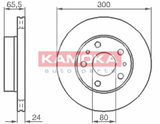 Kamoka 1031536 Диск гальмівний передній вентильований 1031536: Купити в Україні - Добра ціна на EXIST.UA!