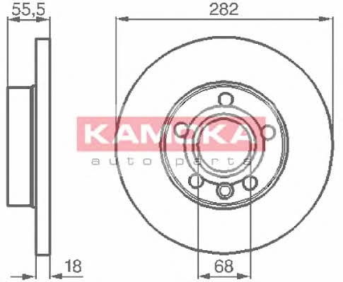1032022 Kamoka Диск тормозной