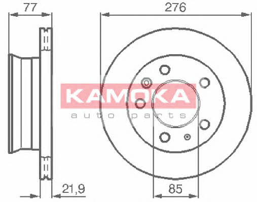 Kamoka 103306 Диск гальмівний передній вентильований 103306: Купити в Україні - Добра ціна на EXIST.UA!